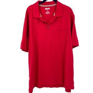 Duluth Trading Co Polo Shirt Men's Size XL Red 100% Cotton Casual